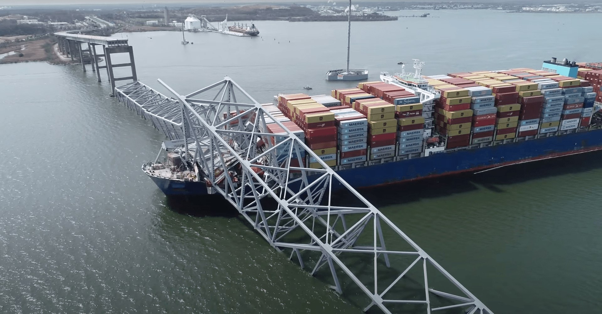 Baltimore Bridge collapses after ship collision